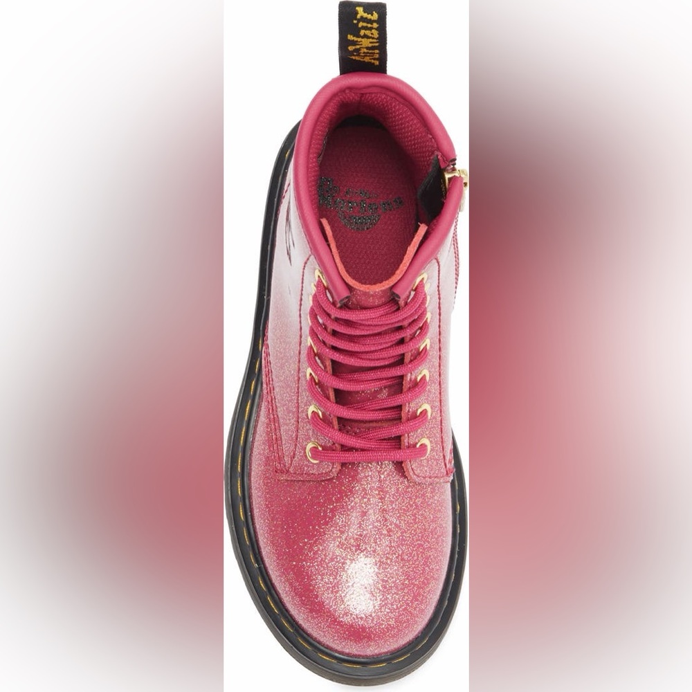 Dr. Martens Kids Sparkly Pink Boots - Picture 5 of 7